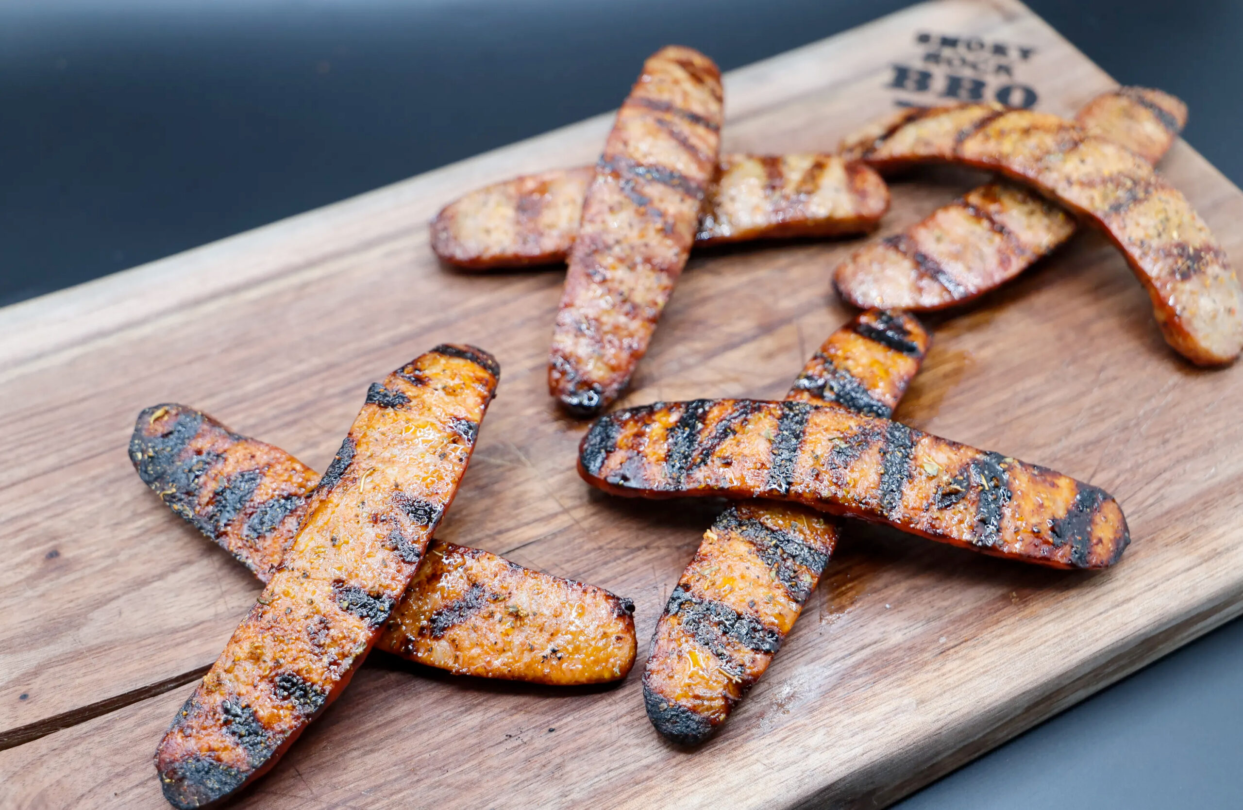 Smoked sausage at Smoky Rock BBQ