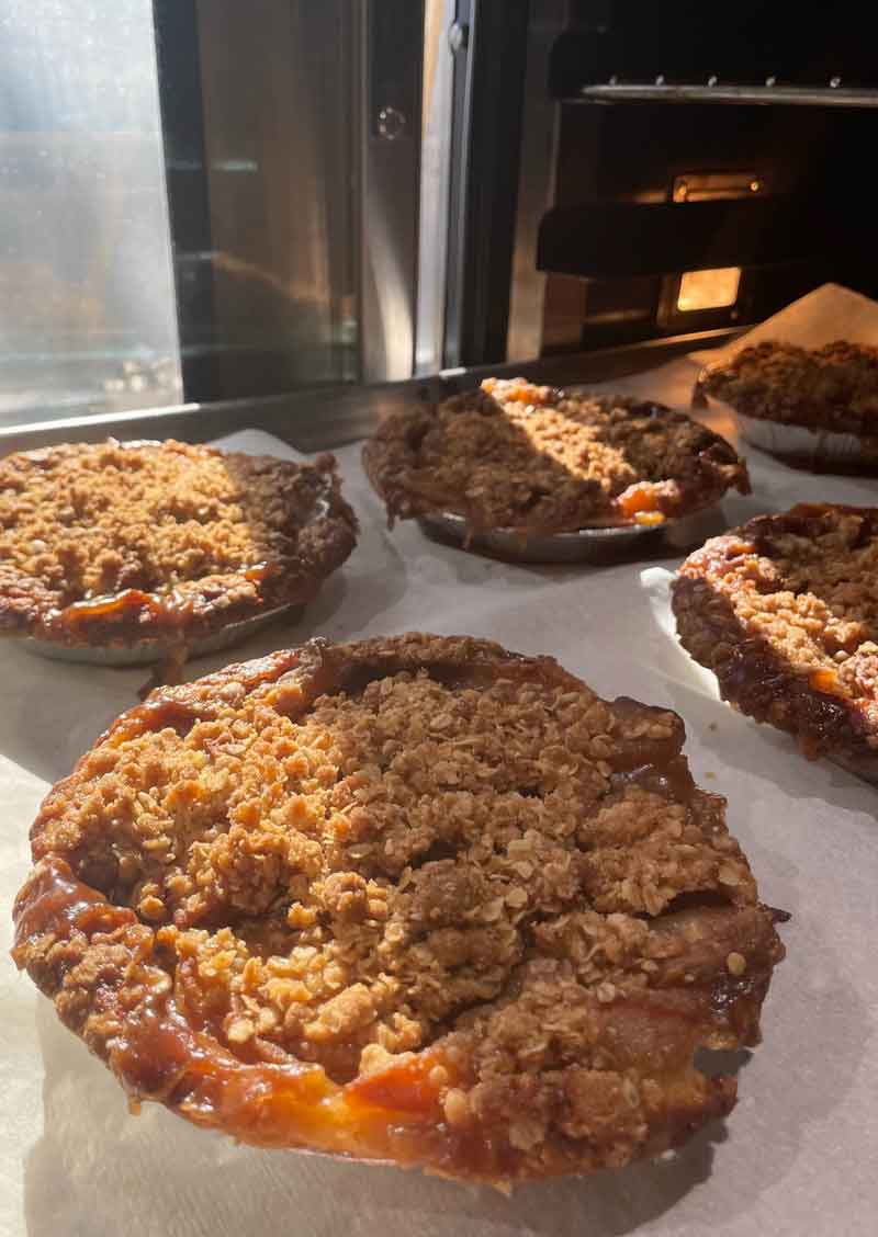 Apple crisp tray from Smoky Rock Bakery