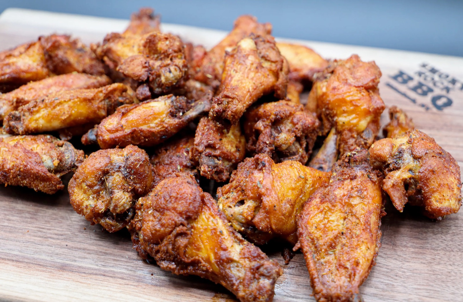 Smoked wings at Smoky Rock BBQ